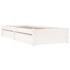 Estructura de cama con cajones blanco 75x190