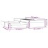Estructura de cama con cajones blanco 75x190
