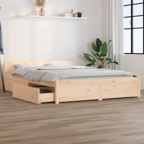 Estructura de cama con cajones 150x200