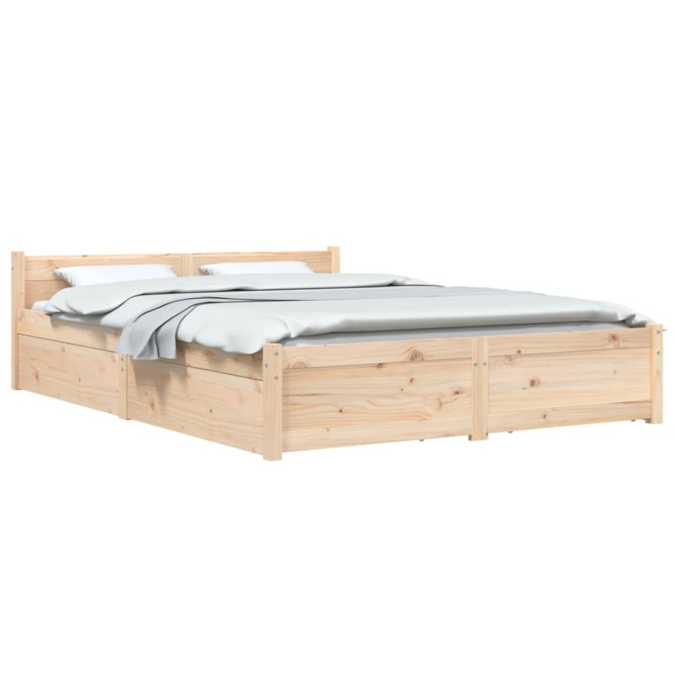 Estructura de cama con cajones 150x200