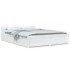 Estructura de cama con cajones blanco 160x200