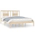 Estructura de cama de madera maciza de pino 160x200