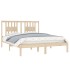 Estructura de cama de madera maciza de pino 160x200