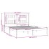 Estructura de cama de madera maciza de pino 160x200