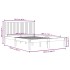 Estructura de cama sin colchón madera maciza de pino 200x200