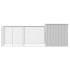 Gallinero de acero galvanizado gris 300x91x100