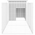 Gallinero de acero galvanizado gris 300x91x100