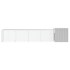 Gallinero de acero galvanizado gris 500x91x100