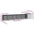 Jaula de gallinas acero galvanizado antracita 600x91x100
