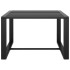 Set muebles de jardín 5 pzas y cojines aluminio gris