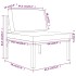 Set muebles de jardín 5 pzas y cojines aluminio gris