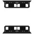 Set muebles de TV 4 uds madera contrachapada negro 80x30x30