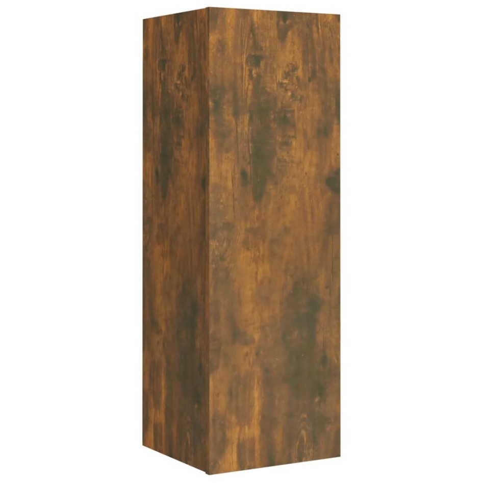 Set de muebles de TV 5 pzas madera contrachapada roble