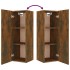 Set de muebles de TV 5 pzas madera contrachapada roble