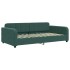 Sofá cama con colchón terciopelo verde oscuro 100x200