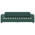 Sofá cama con colchón terciopelo verde oscuro 100x200
