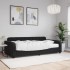 Sofá cama con colchón terciopelo negro 100x200