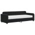 Sofá cama con colchón terciopelo negro 80x200