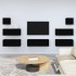Set de muebles para TV 7 piezas madera contrachapada