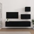 Set de muebles para TV 4 piezas madera contrachapada