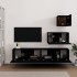 Set de muebles para TV 4 piezas madera contrachapada