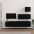 Set de muebles para TV 4 piezas madera contrachapada