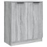 Aparador de 3 piezas madera contrachapada gris