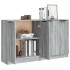 Aparadores 2 uds madera contrachapada gris Sonoma 60x30x70