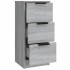 Aparadores 3 piezas madera contrachapada gris