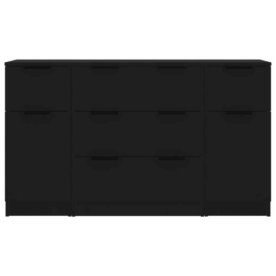 Set de aparador de 3 piezas de madera contrachapada