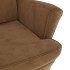 Sillón orejero y taburete de terciopelo