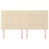 Cabeceros 4 unidades de tela color crema 90x5x78/88