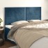 Cabeceros 4 unidades de terciopelo azul oscuro 90x5x78/88