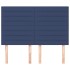 Cabeceros 4 unidades tela azul 72x5x78/88