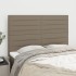 Cabeceros 4 unidades tela gris taupe 72x5x78/88