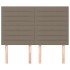 Cabeceros 4 unidades tela gris taupe 72x5x78/88