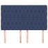 Cabeceros 4 unidades de tela azul 80x7x78/88