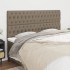 Cabeceros 4 unidades de tela gris taupe 100x7x78/88