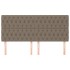 Cabeceros 4 unidades de tela gris taupe 100x7x78/88