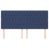 Cabeceros 4 unidades tela azul 100x7x78/88
