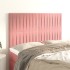 Cabeceros 4 unidades terciopelo rosa 72x5x78/88