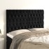 Cabeceros 4 unidades terciopelo negro 72x7x78/88