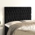 Cabeceros 4 unidades de terciopelo negro 80x7x78/88