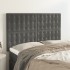 Cabeceros 4 unidades terciopelo gris oscuro 72x5x78/88