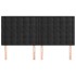 Cabeceros 4 unidades de terciopelo negro 100x5x78/88
