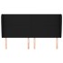 Cabecero con orejas de tela negro 183x23x118/128