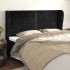 Cabecero con orejas de terciopelo gris claro 163x23x118/128