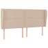 Cabecero con orejas cuero sintético capuchino 183x23x118/128