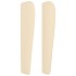 Cabecero con orejas de tela color crema 183x23x118/128