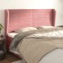 Cabecero con orejas de terciopelo rosa 163x23x118/128